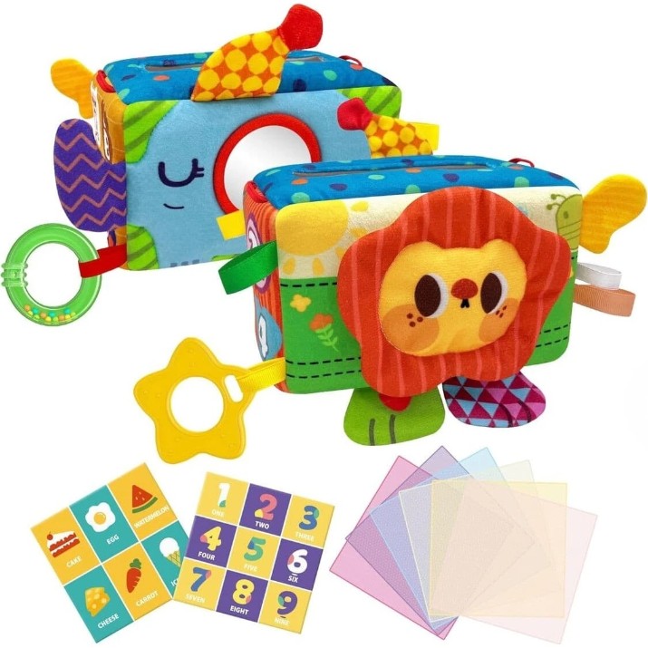 Игрушка для колясок и кроваток Huanger Baby Tissue Box (HE8077)
