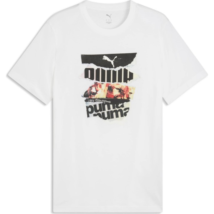 Tricou bărbătesc Puma Graphic Photoprint Tee Puma White, s.M