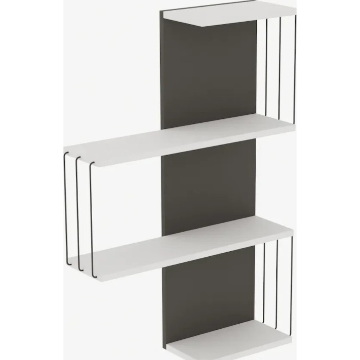 Навесная полка Trendy Cambel Antracit 64x96x19cm