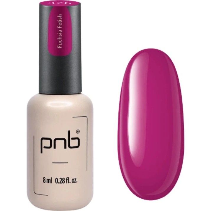 Gel-lac de unghii PNB 376  Fuchsia Fetish 8ml