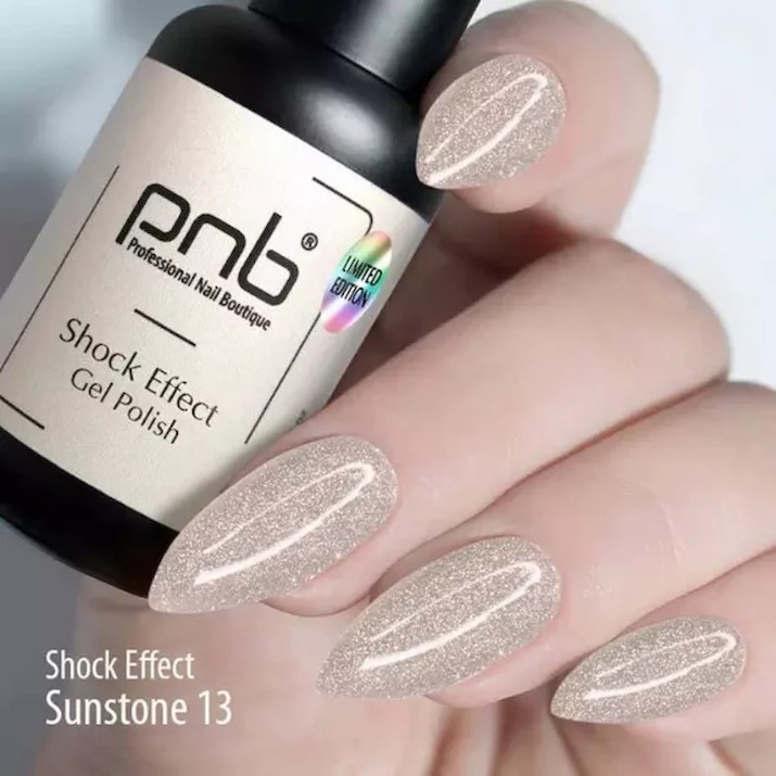 Gel-lac de unghii PNB Shock Effect 13 Sunstone 8ml