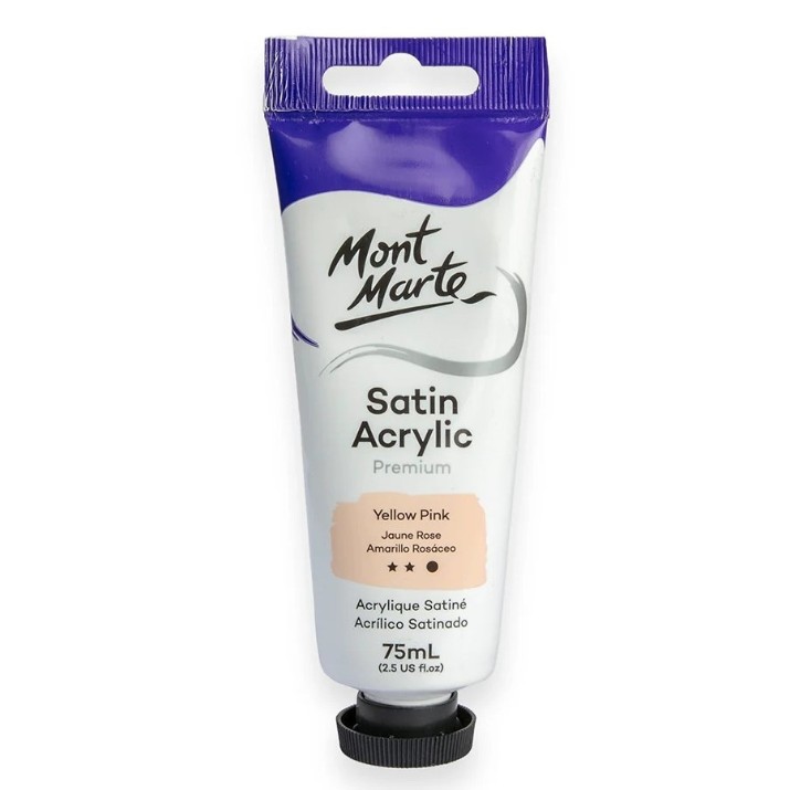 Художественные краски Mont Marte Satin Acrylic 75ml Yellow Pink (PMSA7505)