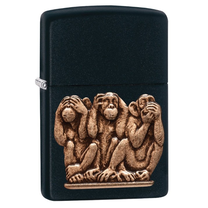 Brichetă Zippo 29409 Three Monkeys