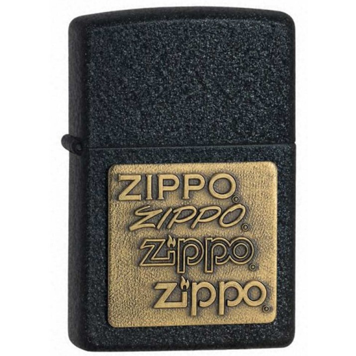 Зажигалка Zippo 362 Zippo Black Crackle Brass