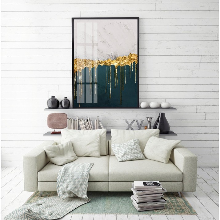 Pictură ArtShop Contrasting Colors & Dripping Gold 50x75cm (PA45-M)