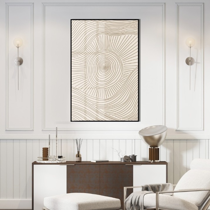Pictură ArtShop Gold Abstract Sun 60x90cm (PA268)