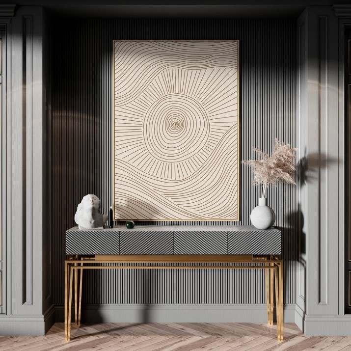Pictură ArtShop Gold Abstract Sun 50x75cm (PA268-M-L)