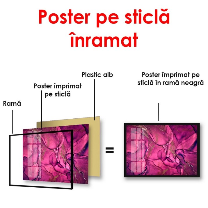 Pictură ArtShop Luxurious Burgundy Color Marble Background 45x30cm (PA145-XL)