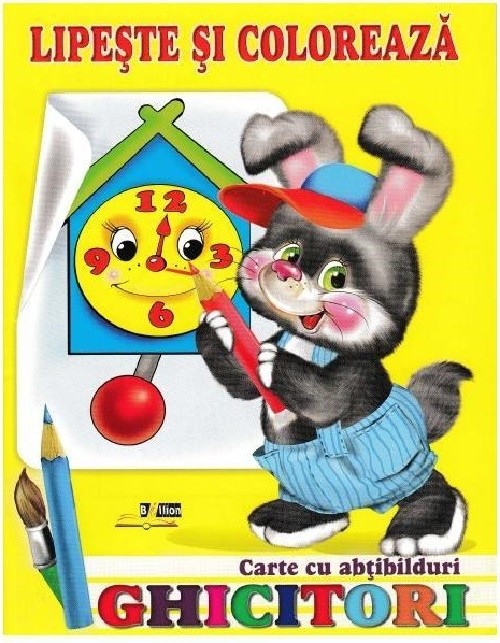 Carte de colorat pentru copii Biblion Ghicitori Iepure (9789975112833)