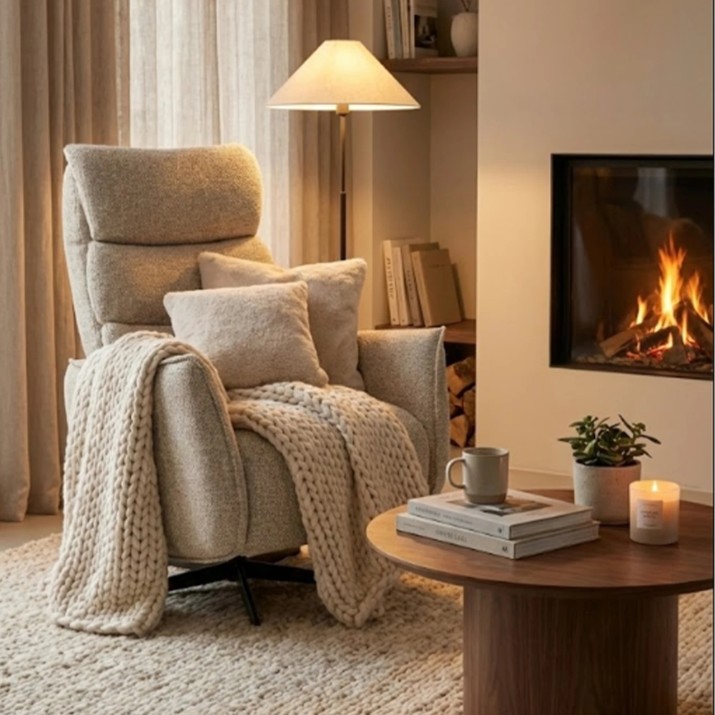 Fotoliu Deco Recliner Mavio ROF-019 Beige