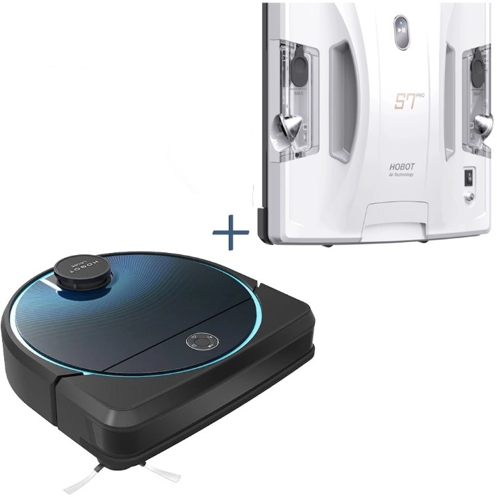 Robot de aspirare + robot pentru curățarea ferestrelor Hobot Legee 7 + S7 Pro