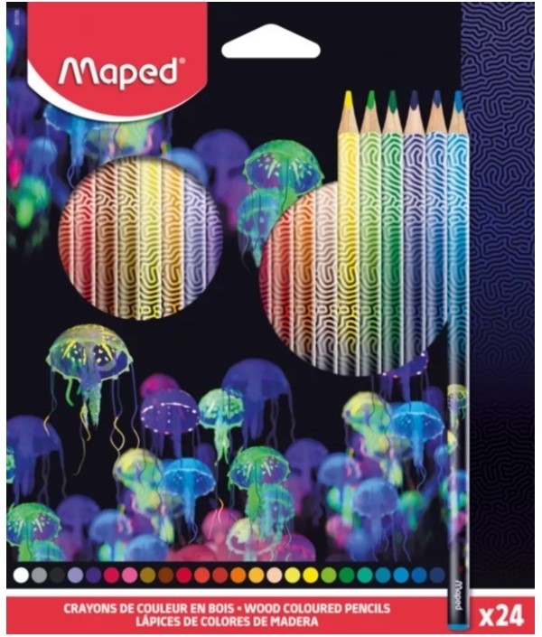 Набор цветных карандашей Maped Deepsea Paradise 24colors (831705)