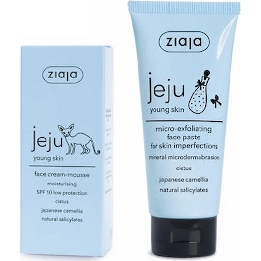 Set cadou Ziaja Jeju Cream 50ml+ Scrub 50ml