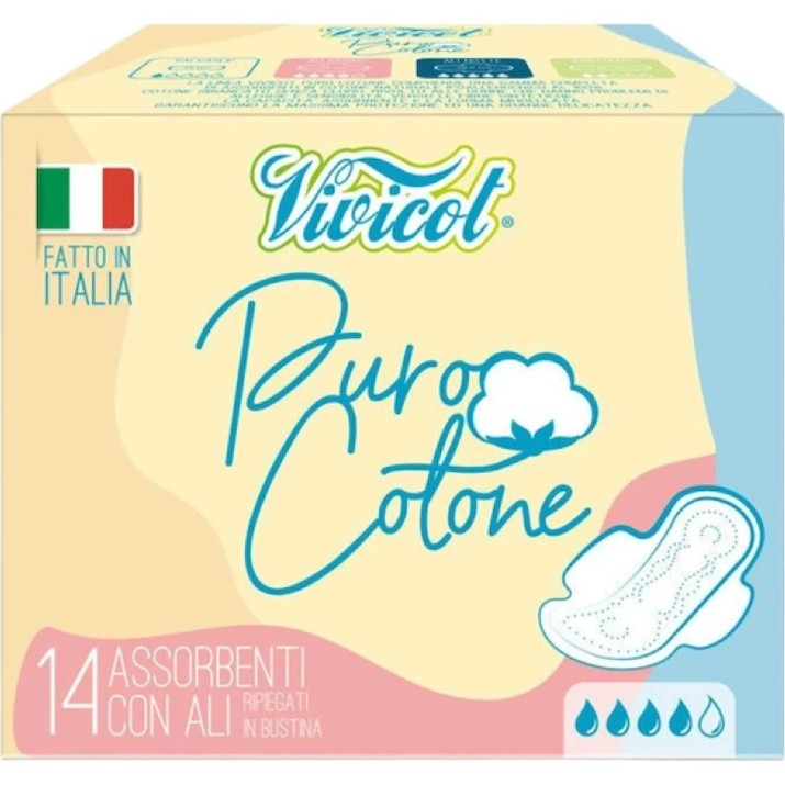 Прокладки Vivicot Puro Cotone Eco Organic 14pcs