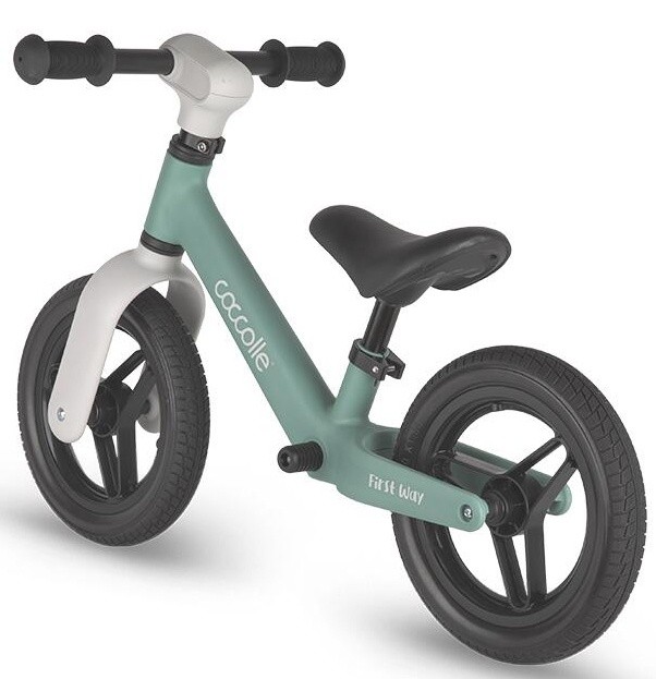 Bicicleta fără pedale Coccolle First Way Green/Beige