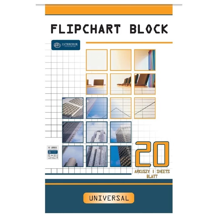Блок для флипчарта Interdruk 64x100cm 20p FLI20-KL