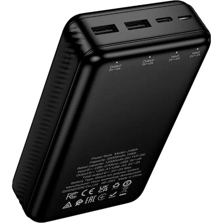 Внешний аккумулятор Hoco J165A Honey 20000mAh Black