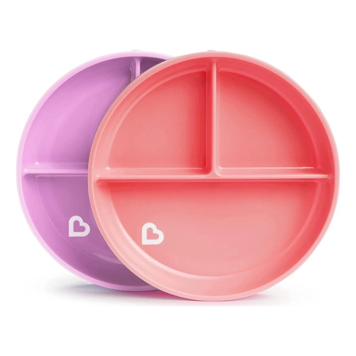 Set de farfurii Munchkin 2pcs Pink//Purple (MUN0070pnkpuronl)