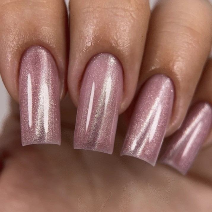 Gel-lac de unghii Joia Vegan Cat Eye 02C Rose Quartz Dust 6ml
