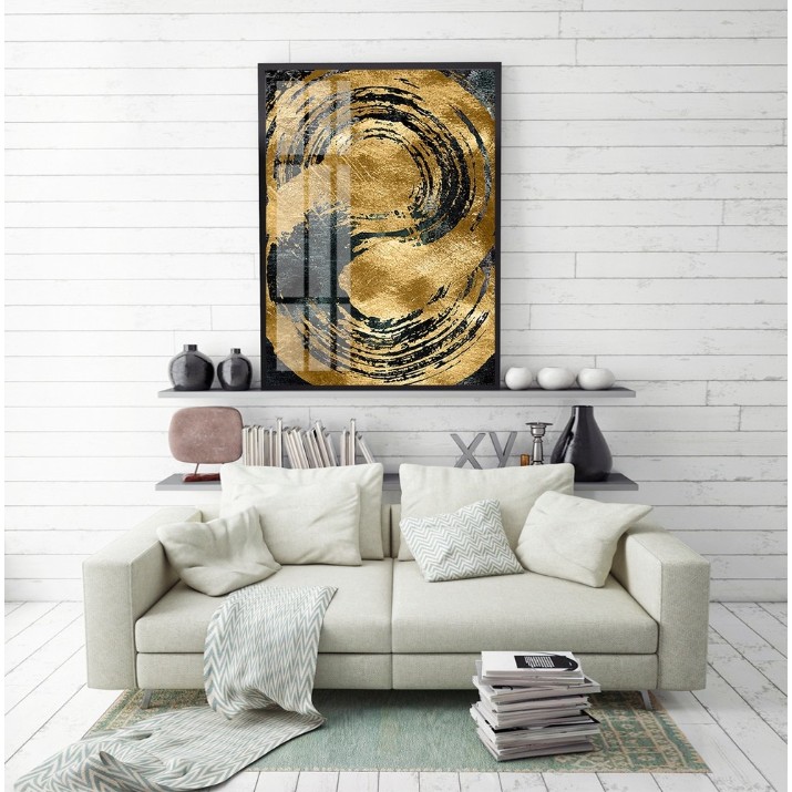 Картина ArtShop Abstract Art With Gold Flowers 40x60cm (PA50-L)