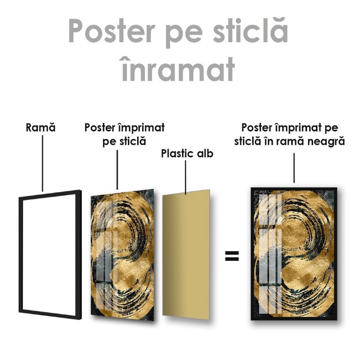 Картина ArtShop Abstract Art With Gold Flowers 40x60cm (PA50-L)