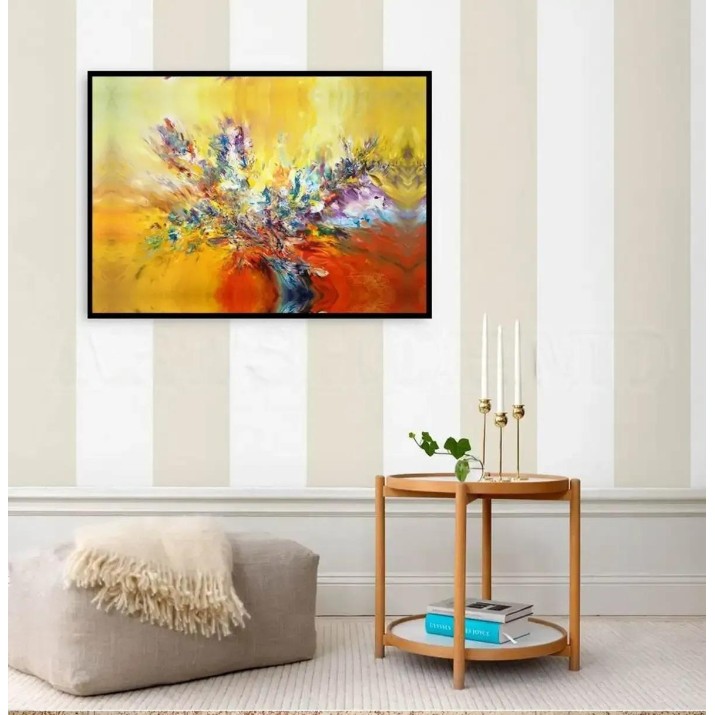 Pictură ArtShop Abstract Oil Still Life With Flowers 60x40cm (PA7-L-L)