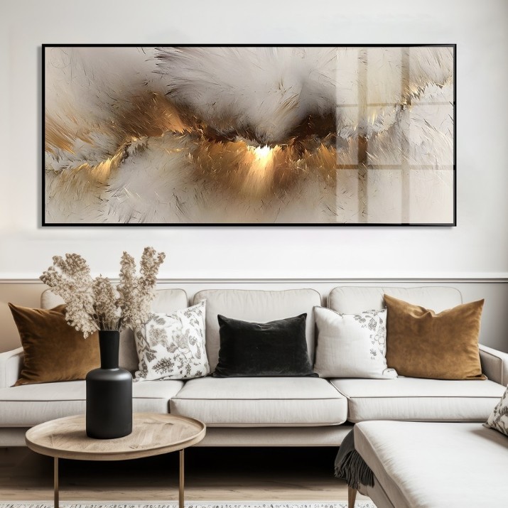 Картина ArtShop Brown & Gold Abstraction 90x30cm (PA278-L)