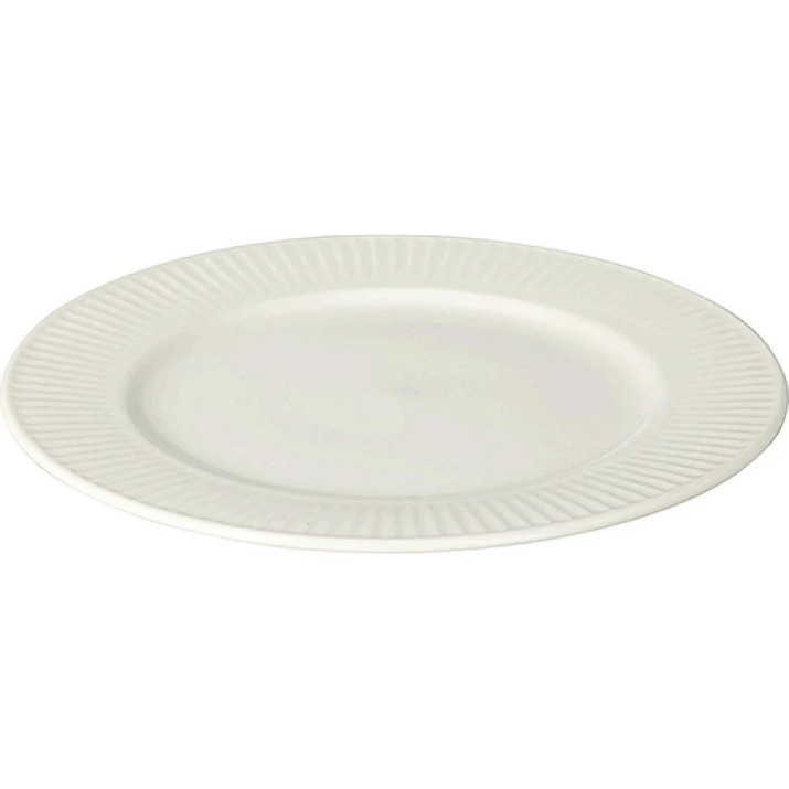 Farfurie pentru desert Siaki Ribbed New Bone 20cm White (55069)