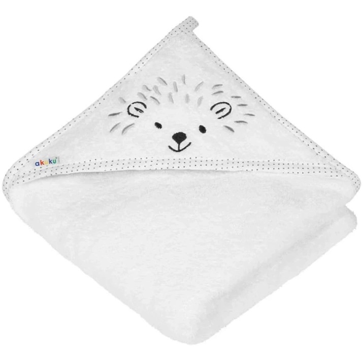 Prosop pentru copii Akuku Hedgehog White 100x100cm (A0661)
