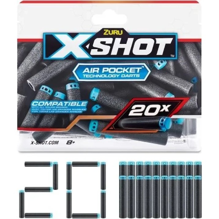 Cartușe de rezervă X-Shot 20pcs (36587)