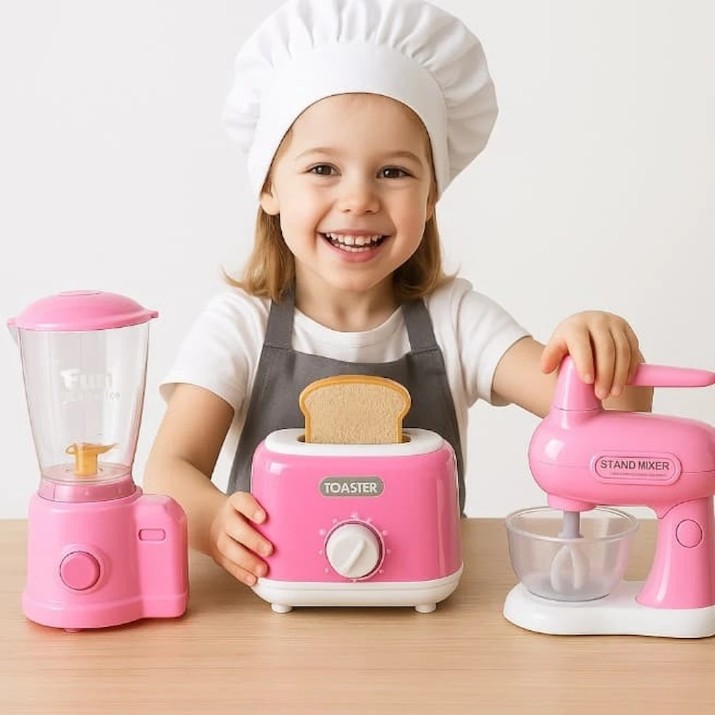 Set de electrocasnice New World Kitchen Series Pink (5549-3)