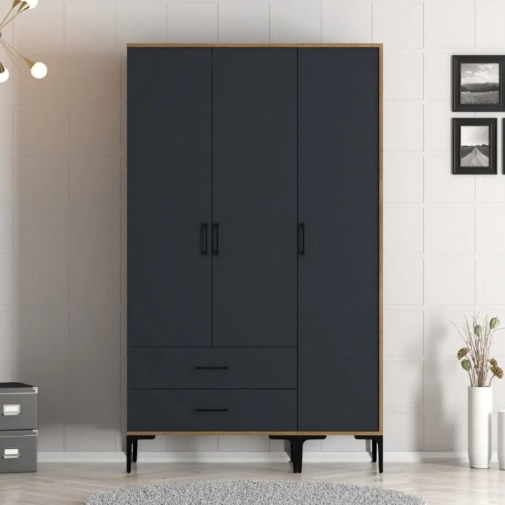 Dulap Trendy Kumsal ST Walnut/Anthracit 201.4x47.5x120cm GTR001759