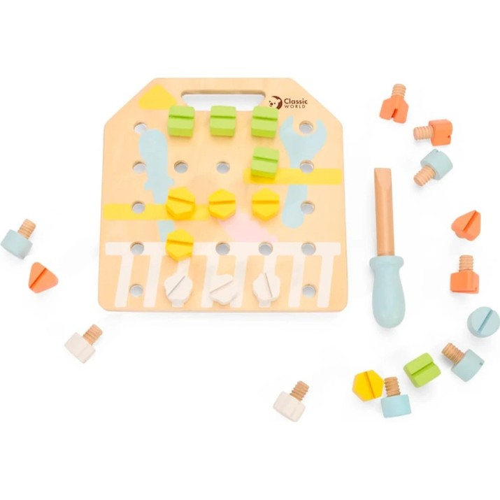Set de scule pentru copii Classic World Screwing Game (20180)