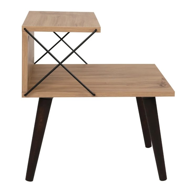Прикроватная тумба Trendy Cruce Pine Atlantic/Black 50x40x55cm GTR001527