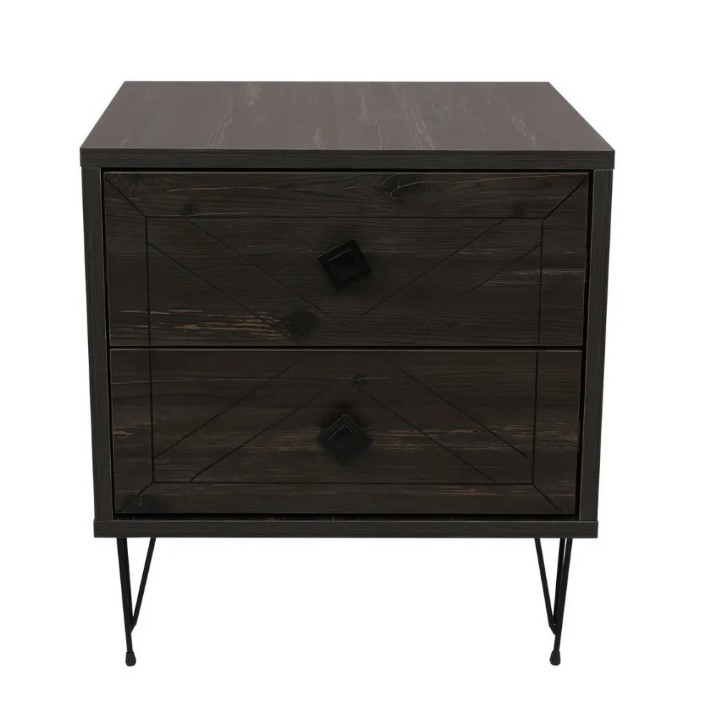 Noptieră Trendy Luna Dark Brown 50x55x40cm