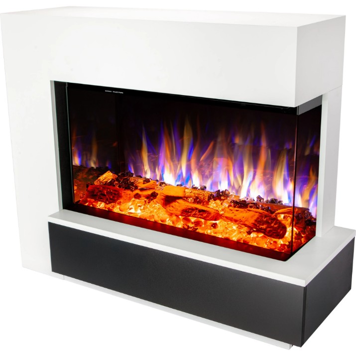 Электрокамин Art Flame Solvix & Haiti 40 White