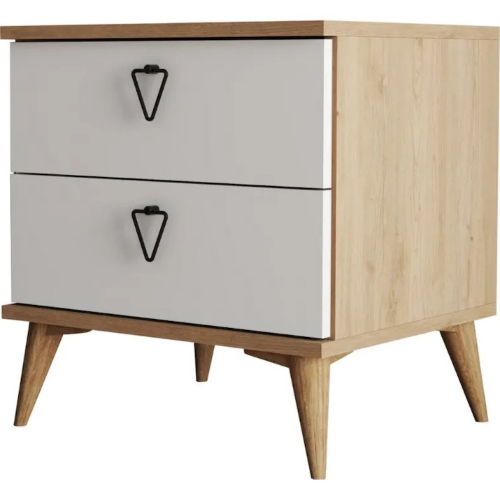 Прикроватная тумба Trendy Versa White Oak 52x55x45cm