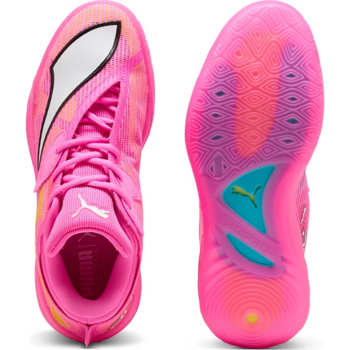 Кроссовки мужские Puma All-Pro Nitro 2 Showtime Poison Pink//Bright Aqua/Lime Squeeze, s.45