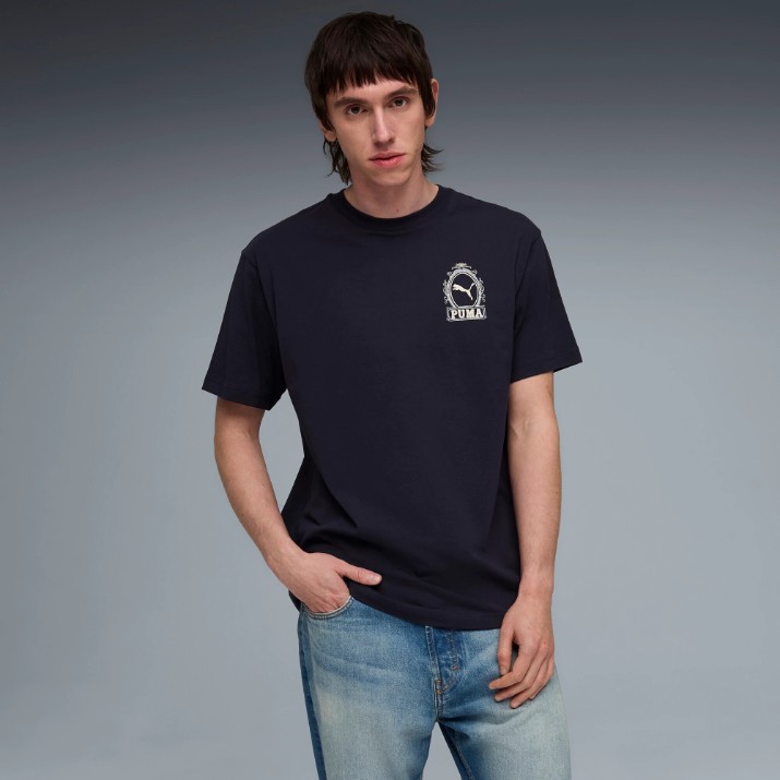 Мужская футболка Puma Graphic Mediterranea New Navy, s.S