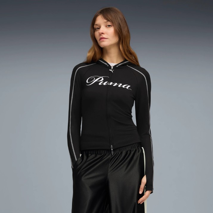 Hanorac damă Puma T7 Street Glam Slim Puma Black, s.L