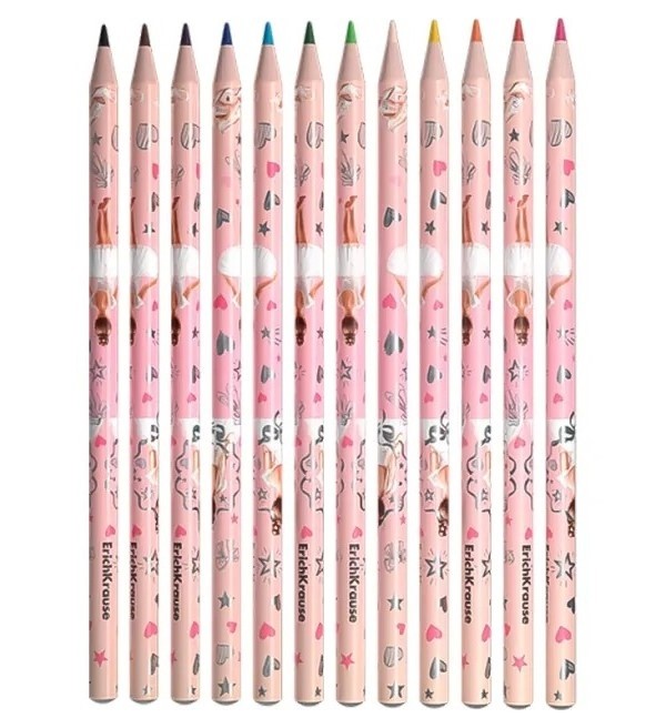 Creioane colorate Erich Krause Pointes 12pcs (61808)