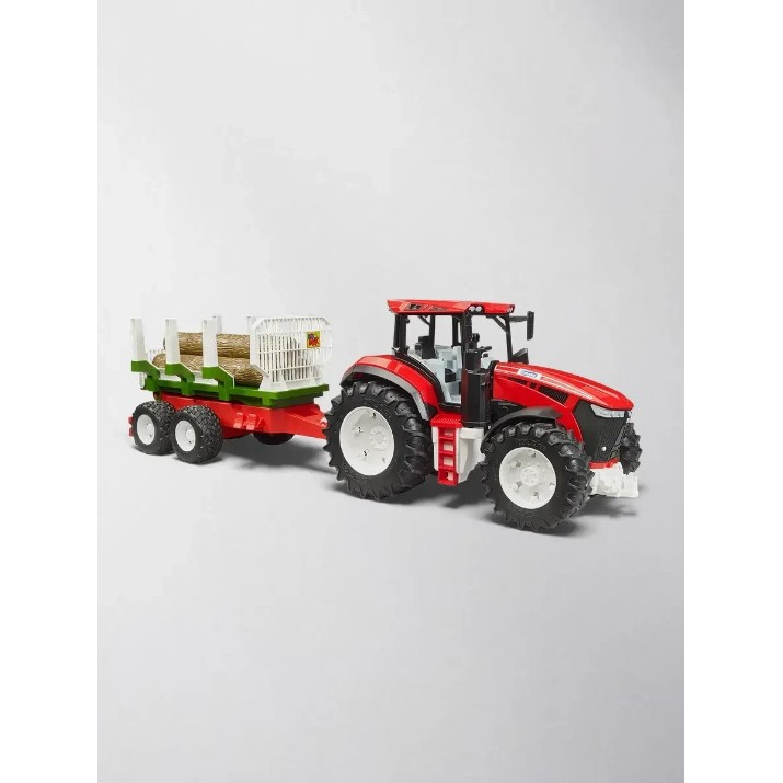 Tractor Bruder With The Forestry Trailer (3453)