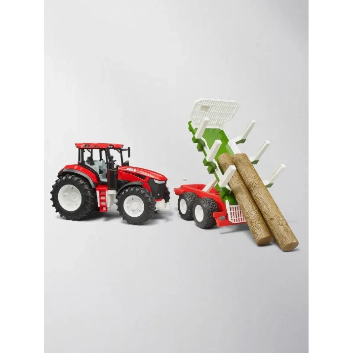 Tractor Bruder With The Forestry Trailer (3453)