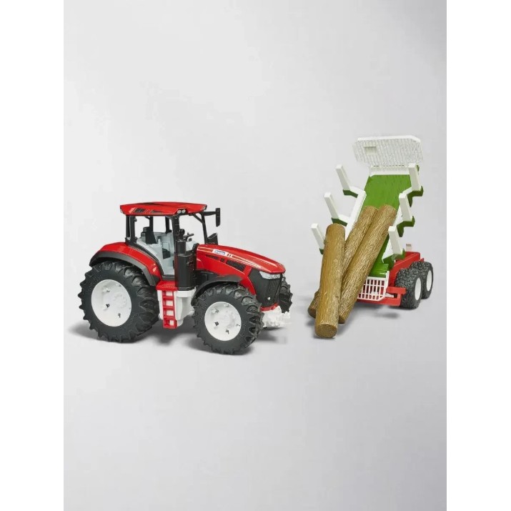 Tractor Bruder With The Forestry Trailer (3453)