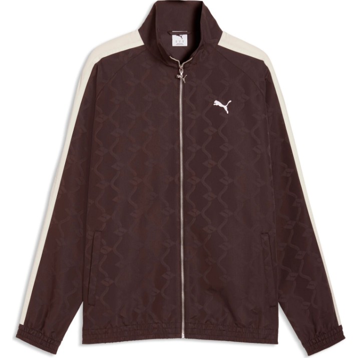 Мужская олимпийка Puma T7 Jacquard Woven Chocolate Brown, s.L (63439831)