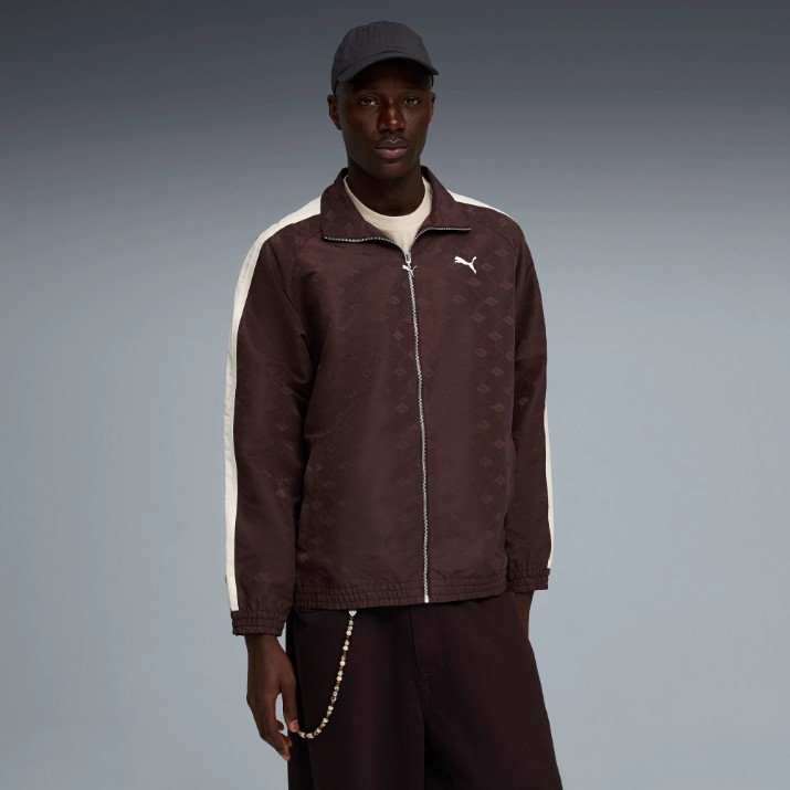 Мужская олимпийка Puma T7 Jacquard Woven Chocolate Brown, s.L (63439831)