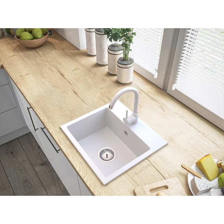 Chiuvetă de bucătărie Granitan MINI 450x421mm White (07278001020)