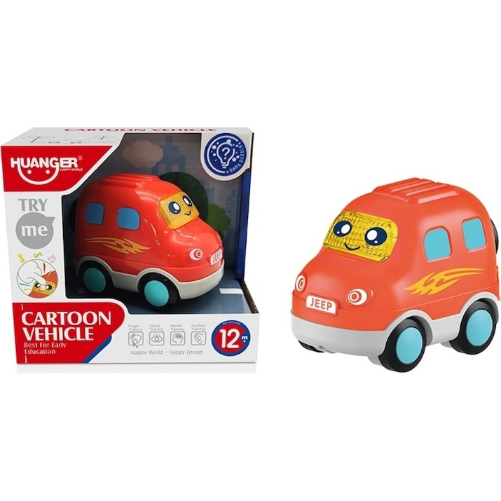 Mașină Huanger Cartoon Vehicle Red (HE0537-H)