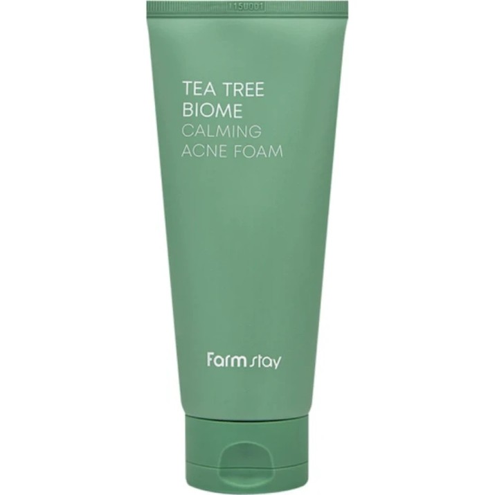 Очищающее средство для лица FarmStay Tea Tree Biome Calming Acne Foam 180ml 
