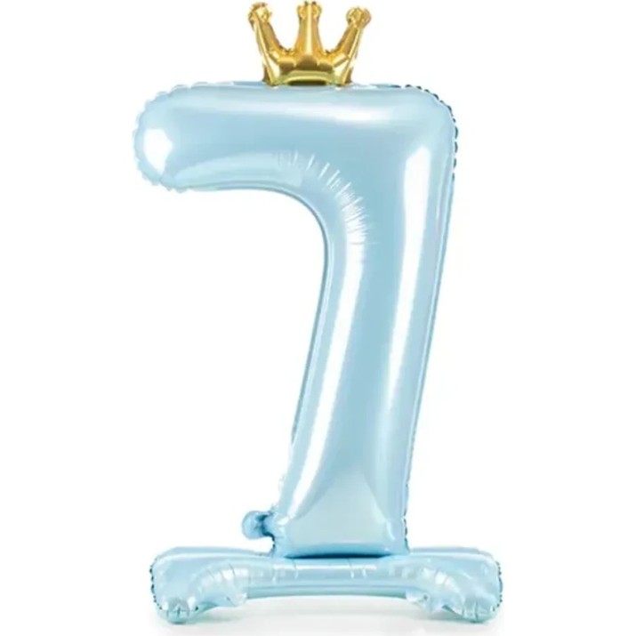 Воздушный шар PartyDeco Number 7 84cm Sky Blue (FB126M-7-011)